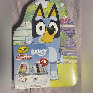 Crayola Bluey Art Set with Markers and Stickers